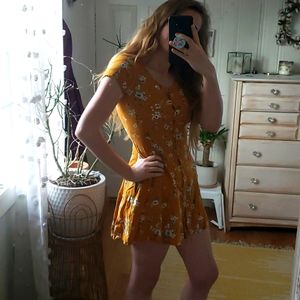 2 for $20 Floral Button Mini Dress
